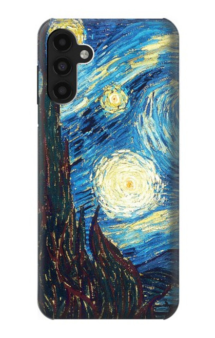 W0582 Van Gogh Starry Nights Hülle Schutzhülle Taschen und Leder Flip für Samsung Galaxy A13 4G