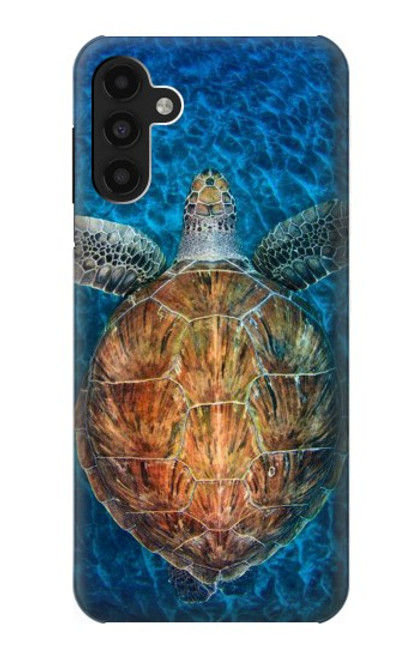 W1249 Blue Sea Turtle Hülle Schutzhülle Taschen und Leder Flip für Samsung Galaxy A13 4G