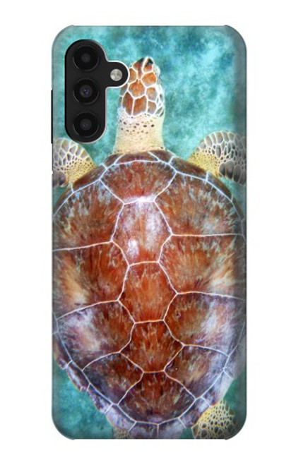 W1424 Sea Turtle Hülle Schutzhülle Taschen und Leder Flip für Samsung Galaxy A13 4G