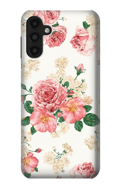 W1859 Rose Pattern Hülle Schutzhülle Taschen und Leder Flip für Samsung Galaxy A13 4G