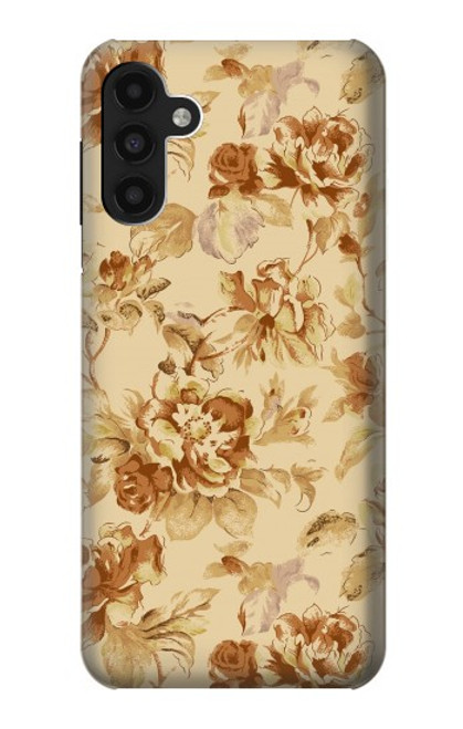 W2180 Flower Floral Vintage Pattern Hülle Schutzhülle Taschen und Leder Flip für Samsung Galaxy A13 4G