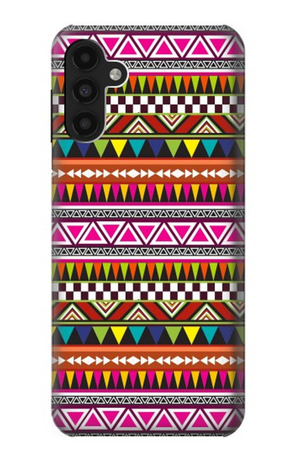 W2292 Aztec Tribal Pattern Hülle Schutzhülle Taschen und Leder Flip für Samsung Galaxy A13 4G