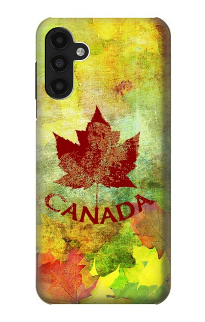 W2523 Canada Autumn Maple Leaf Hülle Schutzhülle Taschen und Leder Flip für Samsung Galaxy A13 4G