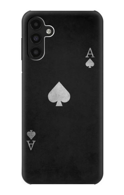 W3152 Black Ace of Spade Hülle Schutzhülle Taschen und Leder Flip für Samsung Galaxy A13 4G