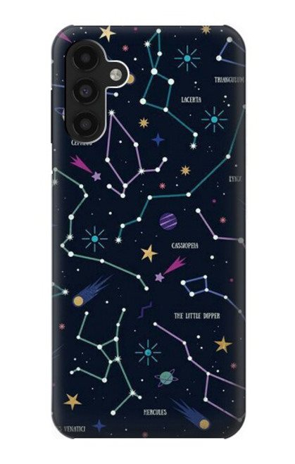 W3220 Star Map Zodiac Constellations Hülle Schutzhülle Taschen und Leder Flip für Samsung Galaxy A13 4G