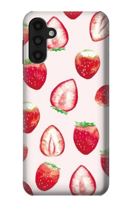 W3481 Strawberry Hülle Schutzhülle Taschen und Leder Flip für Samsung Galaxy A13 4G