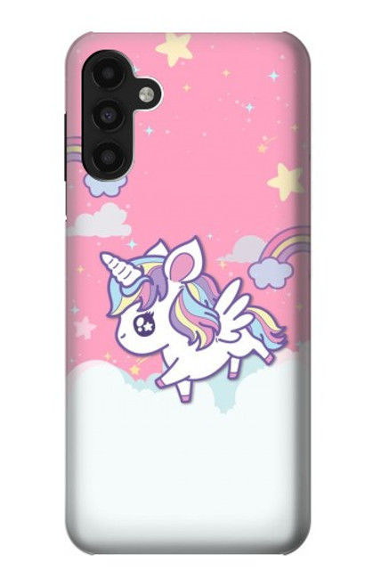 W3518 Unicorn Cartoon Hülle Schutzhülle Taschen und Leder Flip für Samsung Galaxy A13 4G