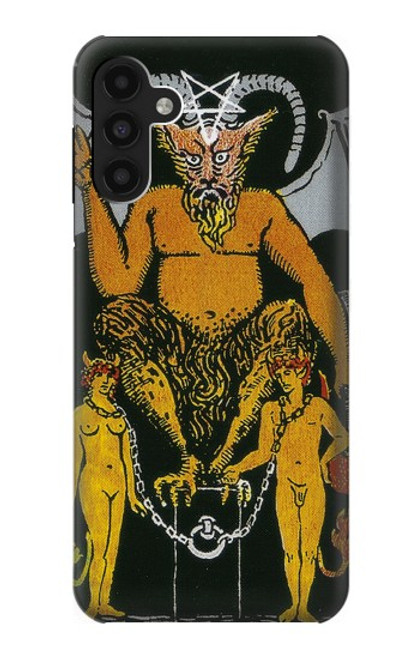 W3740 Tarot Card The Devil Hülle Schutzhülle Taschen und Leder Flip für Samsung Galaxy A13 4G