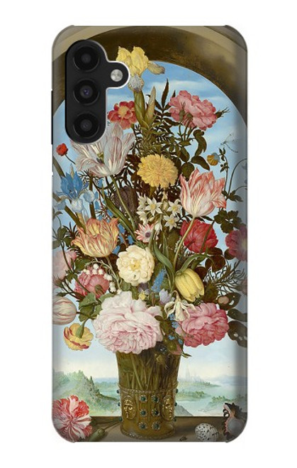 W3749 Vase of Flowers Hülle Schutzhülle Taschen und Leder Flip für Samsung Galaxy A13 4G