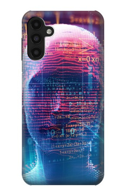 W3800 Digital Human Face Hülle Schutzhülle Taschen und Leder Flip für Samsung Galaxy A13 4G