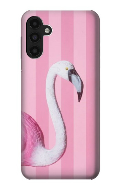 W3805 Flamingo Pink Pastel Hülle Schutzhülle Taschen und Leder Flip für Samsung Galaxy A13 4G