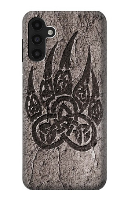 W3832 Viking Norse Bear Paw Berserkers Rock Hülle Schutzhülle Taschen und Leder Flip für Samsung Galaxy A13 4G