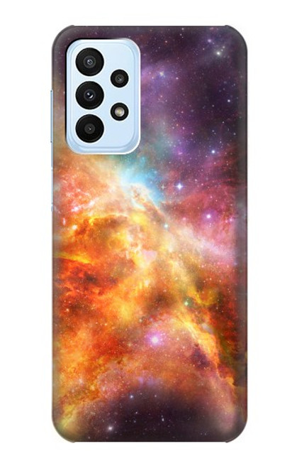 W1963 Nebula Rainbow Space Hülle Schutzhülle Taschen und Leder Flip für Samsung Galaxy A23