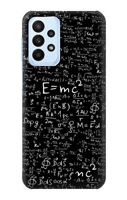 W2574 Mathematics Physics Blackboard Equation Hülle Schutzhülle Taschen und Leder Flip für Samsung Galaxy A23