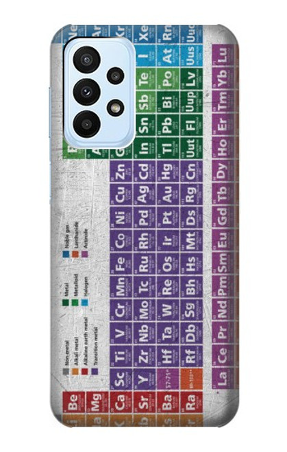 W3383 Periodic Table Hülle Schutzhülle Taschen und Leder Flip für Samsung Galaxy A23