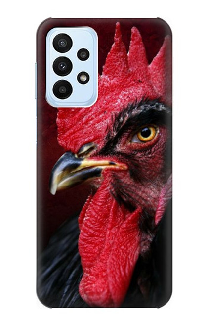W3797 Chicken Rooster Hülle Schutzhülle Taschen und Leder Flip für Samsung Galaxy A23