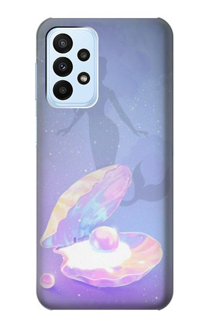 W3823 Beauty Pearl Mermaid Hülle Schutzhülle Taschen und Leder Flip für Samsung Galaxy A23