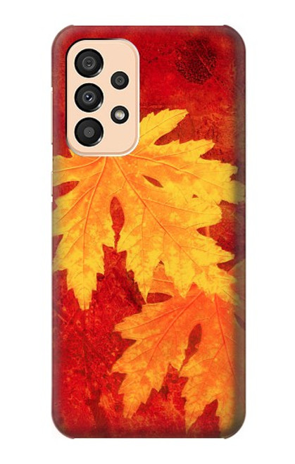 W0479 Maple Leaf Hülle Schutzhülle Taschen und Leder Flip für Samsung Galaxy A33 5G