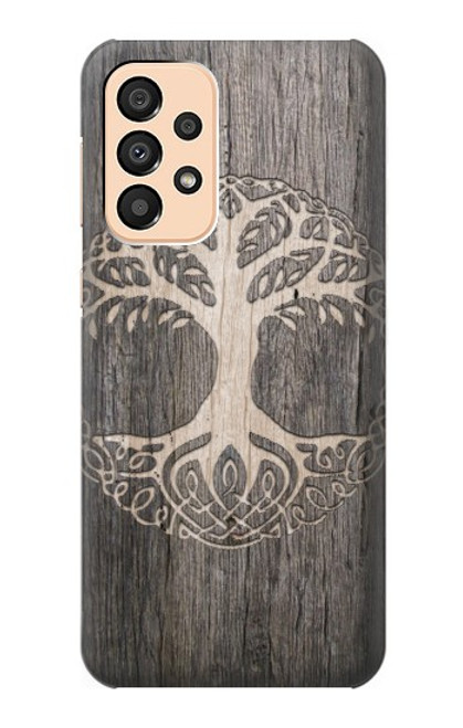 W3591 Viking Tree of Life Symbol Hülle Schutzhülle Taschen und Leder Flip für Samsung Galaxy A33 5G