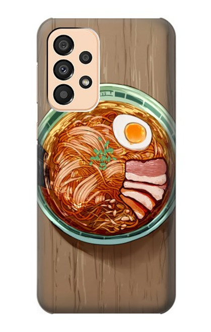 W3756 Ramen Noodles Hülle Schutzhülle Taschen und Leder Flip für Samsung Galaxy A33 5G