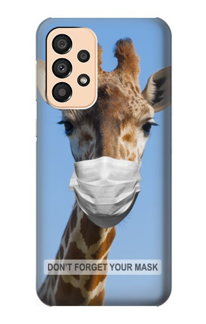 W3806 Funny Giraffe Hülle Schutzhülle Taschen und Leder Flip für Samsung Galaxy A33 5G