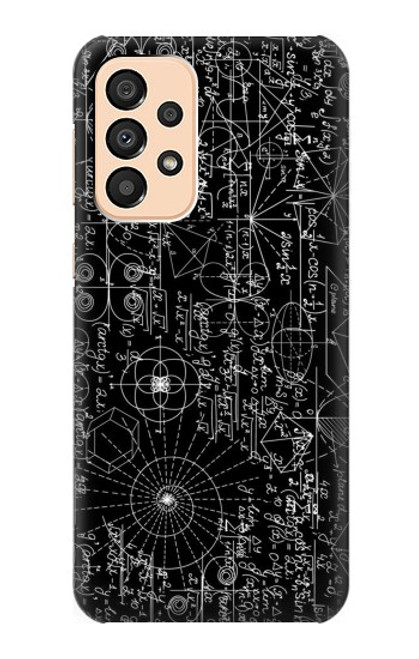 W3808 Mathematics Blackboard Hülle Schutzhülle Taschen und Leder Flip für Samsung Galaxy A33 5G