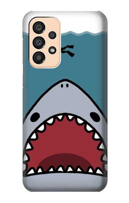 W3825 Cartoon Shark Sea Diving Hülle Schutzhülle Taschen und Leder Flip für Samsung Galaxy A33 5G