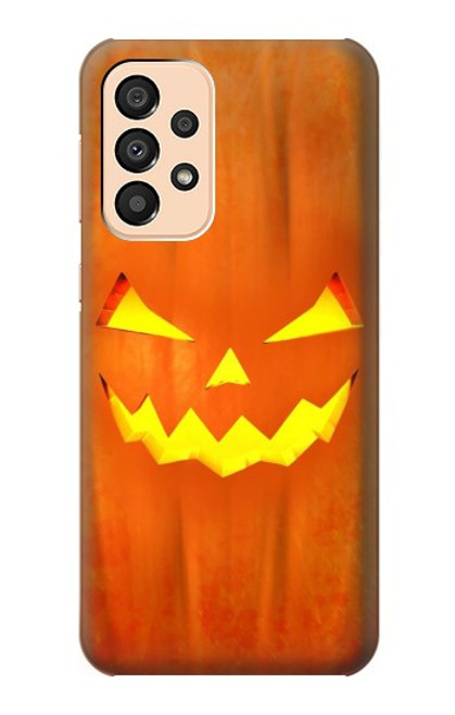 W3828 Pumpkin Halloween Hülle Schutzhülle Taschen und Leder Flip für Samsung Galaxy A33 5G