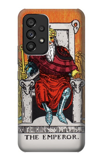 W2808 Tarot Card The Emperor Hülle Schutzhülle Taschen und Leder Flip für Samsung Galaxy A53 5G