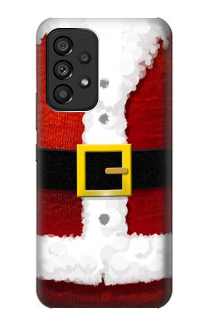 W2846 Christmas Santa Red Suit Hülle Schutzhülle Taschen und Leder Flip für Samsung Galaxy A53 5G