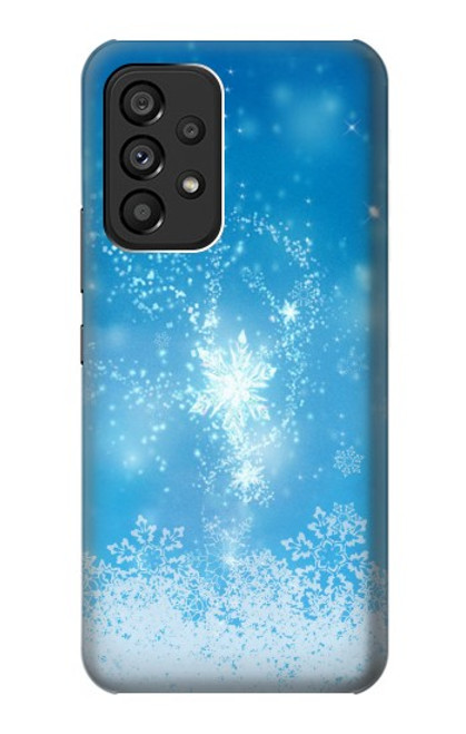 W2923 Frozen Snow Spell Magic Hülle Schutzhülle Taschen und Leder Flip für Samsung Galaxy A53 5G