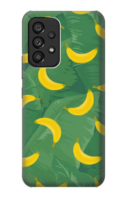 W3286 Banana Fruit Pattern Hülle Schutzhülle Taschen und Leder Flip für Samsung Galaxy A53 5G