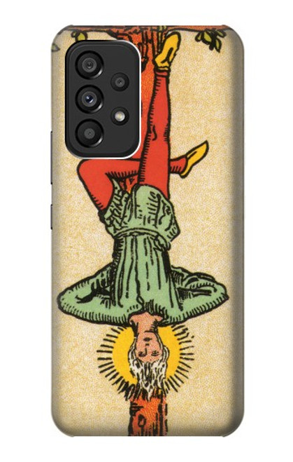 W3377 Tarot Card Hanged Man Hülle Schutzhülle Taschen und Leder Flip für Samsung Galaxy A53 5G