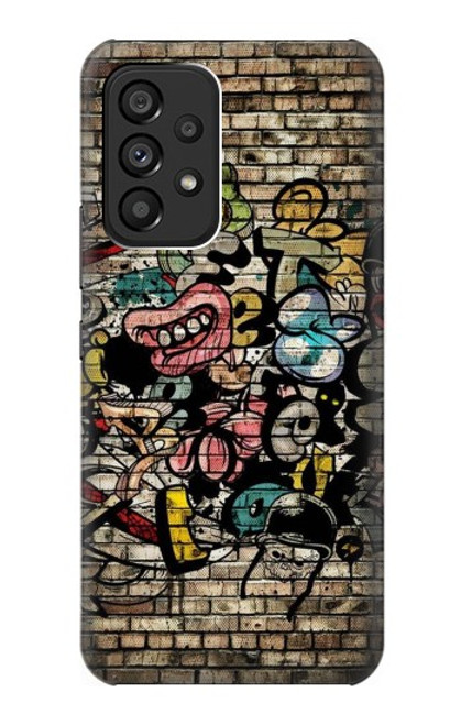 W3394 Graffiti Wall Hülle Schutzhülle Taschen und Leder Flip für Samsung Galaxy A53 5G