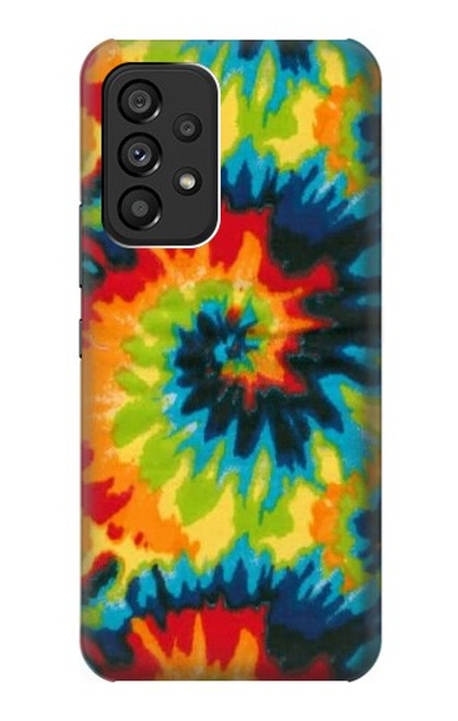 W3459 Tie Dye Hülle Schutzhülle Taschen und Leder Flip für Samsung Galaxy A53 5G