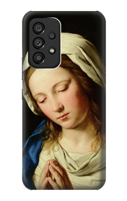 W3476 Virgin Mary Prayer Hülle Schutzhülle Taschen und Leder Flip für Samsung Galaxy A53 5G