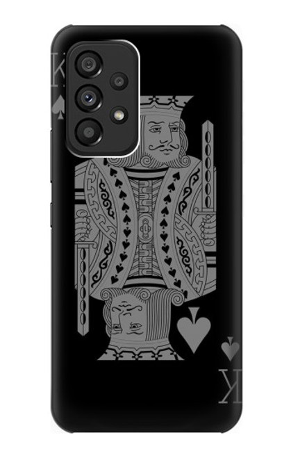 W3520 Black King Spade Hülle Schutzhülle Taschen und Leder Flip für Samsung Galaxy A53 5G
