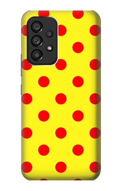 W3526 Red Spot Polka Dot Hülle Schutzhülle Taschen und Leder Flip für Samsung Galaxy A53 5G