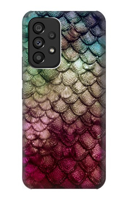 W3539 Mermaid Fish Scale Hülle Schutzhülle Taschen und Leder Flip für Samsung Galaxy A53 5G