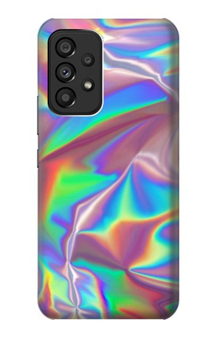 W3597 Holographic Photo Printed Hülle Schutzhülle Taschen und Leder Flip für Samsung Galaxy A53 5G
