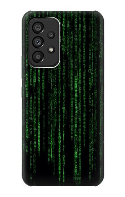 W3668 Binary Code Hülle Schutzhülle Taschen und Leder Flip für Samsung Galaxy A53 5G