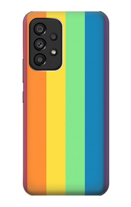 W3699 LGBT Pride Hülle Schutzhülle Taschen und Leder Flip für Samsung Galaxy A53 5G