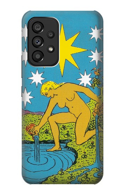 W3744 Tarot Card The Star Hülle Schutzhülle Taschen und Leder Flip für Samsung Galaxy A53 5G