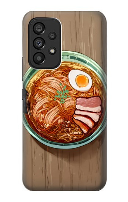 W3756 Ramen Noodles Hülle Schutzhülle Taschen und Leder Flip für Samsung Galaxy A53 5G