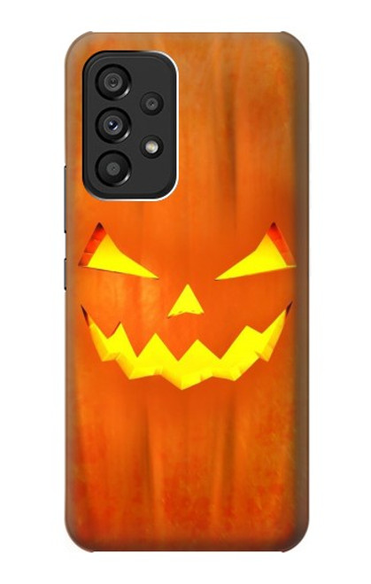 W3828 Pumpkin Halloween Hülle Schutzhülle Taschen und Leder Flip für Samsung Galaxy A53 5G