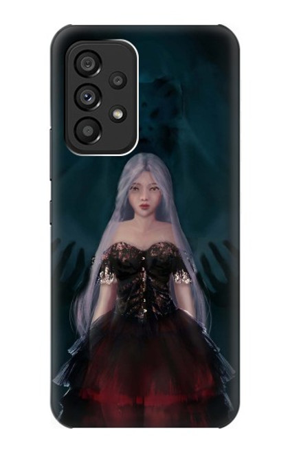 W3847 Lilith Devil Bride Gothic Girl Skull Grim Reaper Hülle Schutzhülle Taschen und Leder Flip für Samsung Galaxy A53 5G