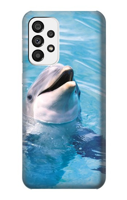 W1291 Dolphin Hülle Schutzhülle Taschen und Leder Flip für Samsung Galaxy A73 5G