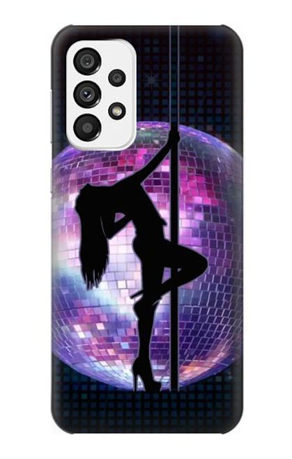W3284 Sexy Girl Disco Pole Dance Hülle Schutzhülle Taschen und Leder Flip für Samsung Galaxy A73 5G