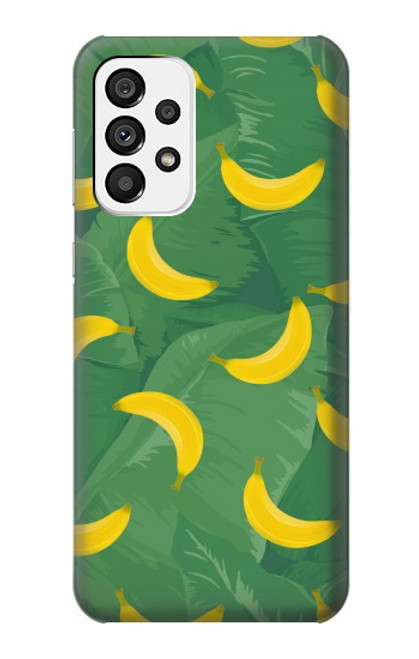 W3286 Banana Fruit Pattern Hülle Schutzhülle Taschen und Leder Flip für Samsung Galaxy A73 5G