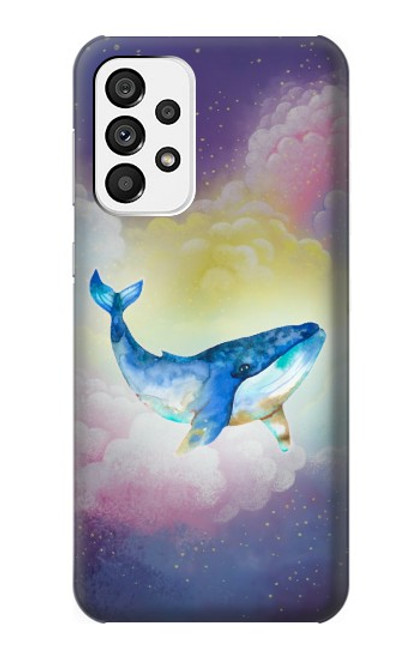 W3802 Dream Whale Pastel Fantasy Hülle Schutzhülle Taschen und Leder Flip für Samsung Galaxy A73 5G